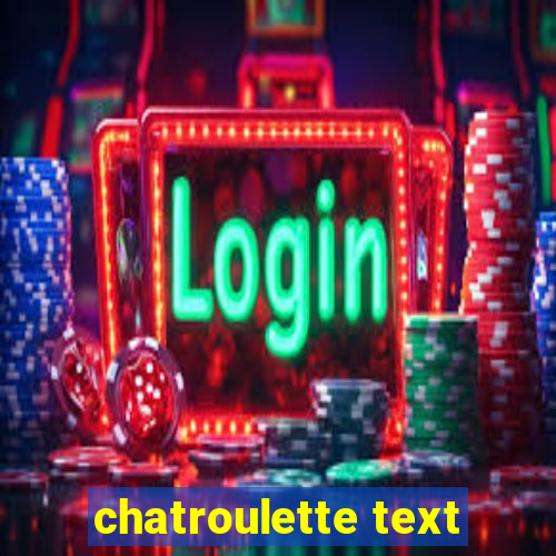 chatroulette text